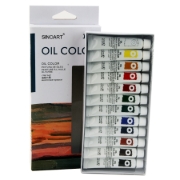 Picture of Sino Art Oil Paints, 12 Colors, 12 ml – Model P007