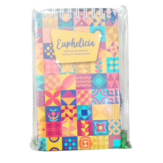 图片 螺旋笔记本 80页 – 图案封面 – 米白色纸张 – A6尺寸