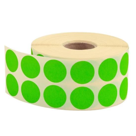 Bild von Tanex Büroetikettenrolle Grün 20 mm - Modell 2500