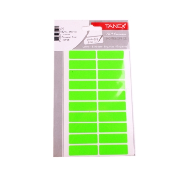 Show details for Handwriting labels, Green Rectangular 5 Sheets 20 Rectangles, 40 x 13 mm A5 - Tanex OFC-108 Picture of Handwriting labels, Green Rectangular 5 Sheets 20 Rectangles, 40 x 13 mm A5 - Tanex OFC-108