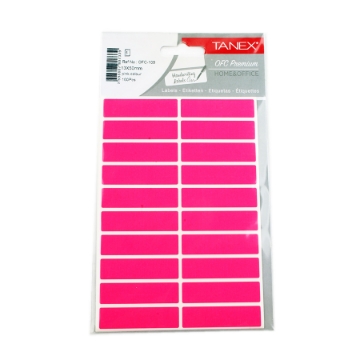 Show details for Office Stickers Fuchsia Color 5 Sheets A5 50 * 13/20 mm - Tanex OFC-109 Picture of Office Stickers Fuchsia Color 5 Sheets A5 50 * 13/20 mm - Tanex OFC-109
