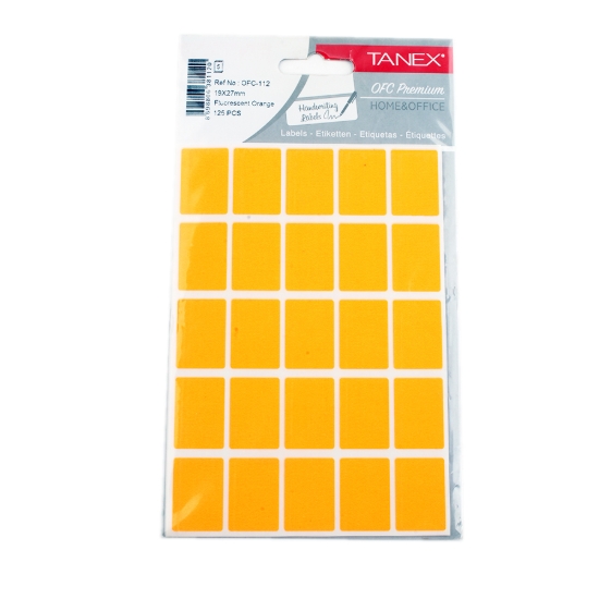 Picture of Handwriting label orange 5 Sheets A5 Tanex Model OFC-112