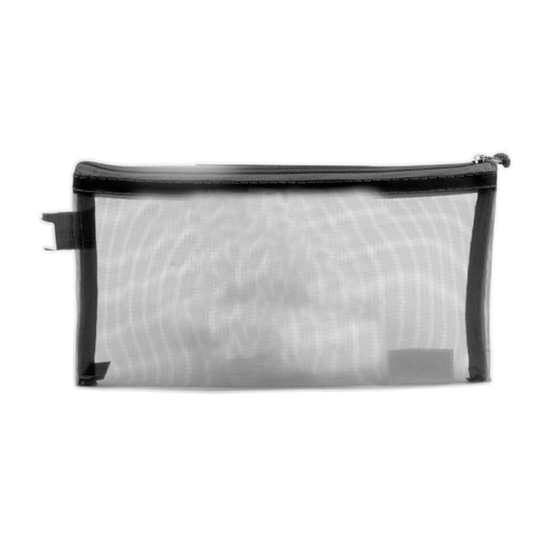 Bild von Ordner mit Reißverschluss Netz Draht schwarz B6 Modell M008
