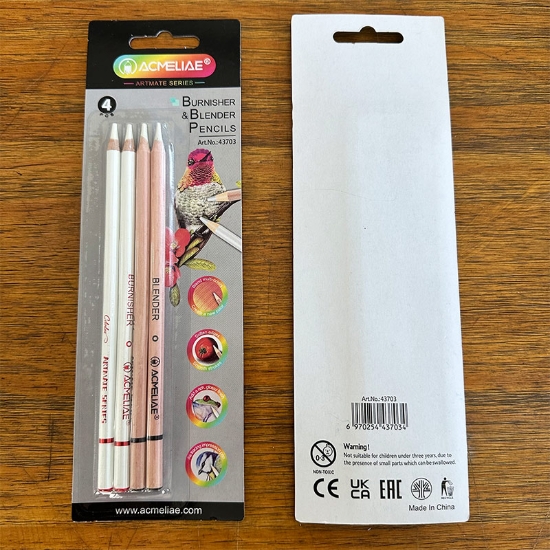 Picture of Acmeliae Round Color Blending and Burnishing Pencil – 4 Pieces – Model 43703