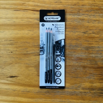 Show details for Acmeliae Hexagonal Water-Soluble Charcoal Pencil – 3-Pencil Card with Brush (Soft, Medium, Hard Grades) – Model 43706 Picture of Acmeliae Hexagonal Water-Soluble Charcoal Pencil – 3-Pencil Card with Brush (Soft, Medium, Hard Grades) – Model 43706