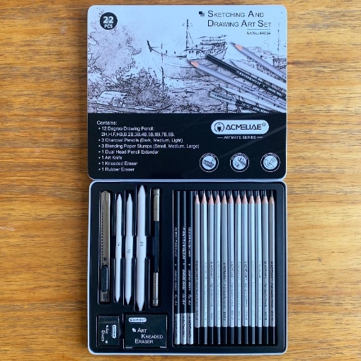 Picture of Acmeliae Complete Professional Drawing Set – 22 Pieces in Tin Box – Model 44054