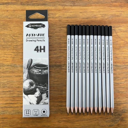 Picture of Acmeliae Hexagonal Graphite Pencil Graded Model 8000-4H