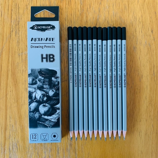 Picture of Acmeliae Hexagonal Graphite Pencil Graded Model 8000-HB