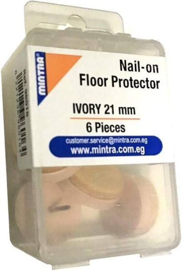 图片 圆形地板保护垫，象牙色 21mm 10个 - Mintra