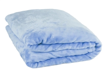 显示明细 蓝色微纤维毛毯 180 x 130 cm Mintra 图片 蓝色微纤维毛毯 180 x 130 cm Mintra