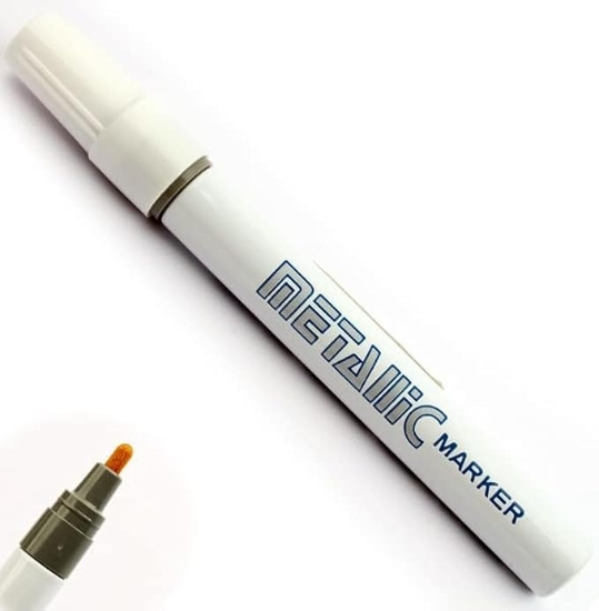 Bild von Koreanischer Doku Marker Pen, Schwarz-Metallic