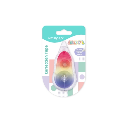 Image de Ruban correcteur Keyroad Jelly Gel – carte 1 pièce – 5 mm × 15 m – modèle KR973121