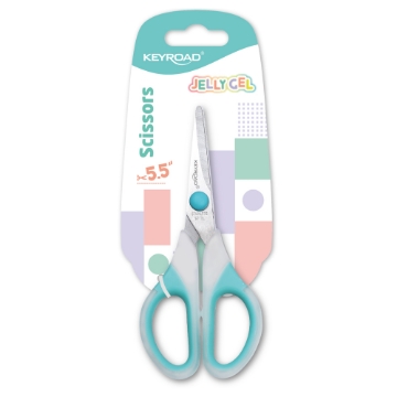 Agrandir l'image de Ciseaux pour enfants en métal Keyroad Jelly Gel 13 cm – modèle KR973116 Image de Ciseaux pour enfants en métal Keyroad Jelly Gel 13 cm – modèle KR973116