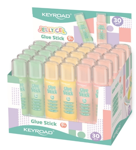 Picture of Keyroad Jelly Gel glue stick 9g – fluorescent colors – model KR973114