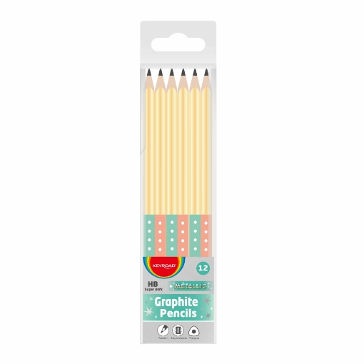 Picture of Keyroad Triangular Pencil with Eraser, Pastel, HB – Model KR972943