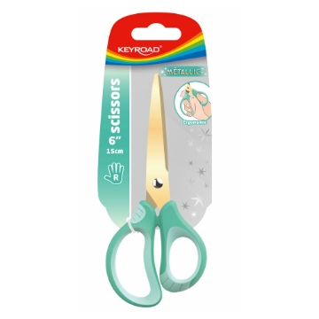 Agrandir l'image de Ciseaux en métal pour enfants Keyroad Métallique 15 cm - Modèle KR972939 Image de Ciseaux en métal pour enfants Keyroad Métallique 15 cm - Modèle KR972939