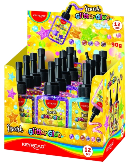 图片 Keyroad 彩色亮粉胶水 90克 – 型号KR972800