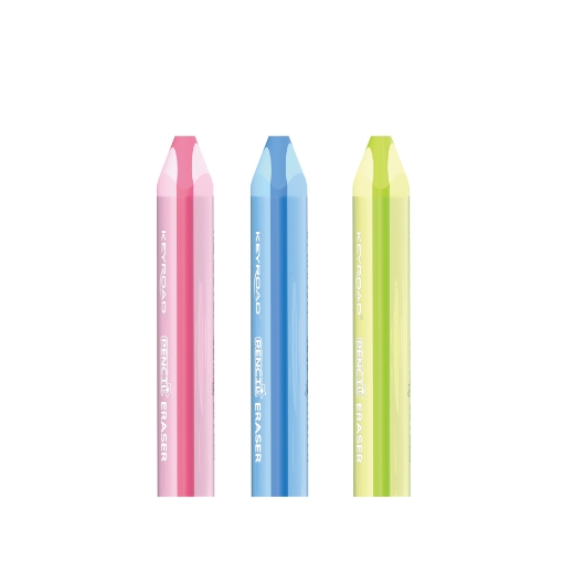 Picture of Keyroad Triangular Eraser Pencil-Shaped Colors - Super Clean - Model KR972915