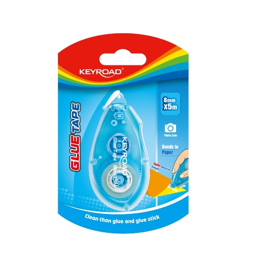 Image de Ruban adhésif double face Keyroad 8 mm x 5 m - Carte 1 pièce - Modèle KR972469
