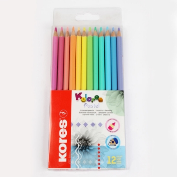 Show details for Wooden pencils, 12 pieces, Pastel Kores Model 93311 Picture of Wooden pencils, 12 pieces, Pastel Kores Model 93311