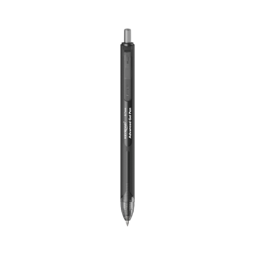 Image de Stylo gel Keyroad - 0,7 mm noir corps en caoutchouc - Modèle KR972871