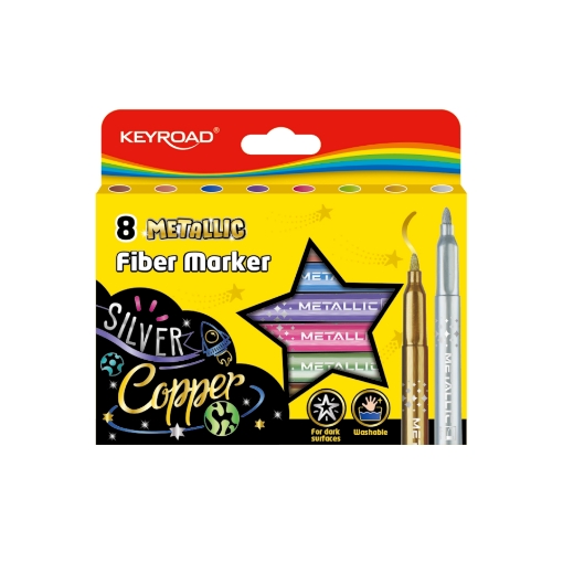 Picture of Keyroad Metallic Markers 8 Colors - Model KR972940