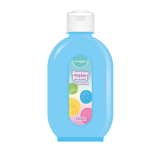 Bild von Keyroad Plakatfarbe - 300 ml Pastellblau - Modell KR973099