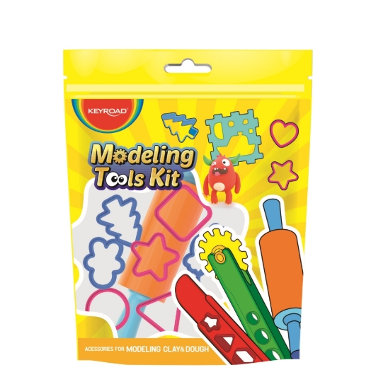 Picture of أدوات تشكيل صلصال كى رود - 10 قطعة أشكال وعجلة القطع الدواره - موديل KR972294