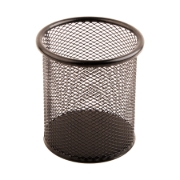 图片 Simba 圆形金属网状笔筒 黑色 型号 H802