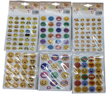 Zeige Details für Bunte Emoji-Aufkleber - Packung mit 5 Stück - Modell YK-013 Bild von Bunte Emoji-Aufkleber - Packung mit 5 Stück - Modell YK-013