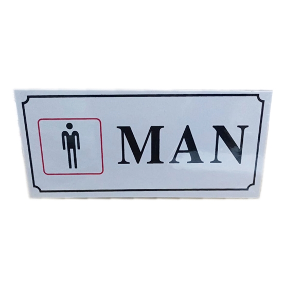 Bild von Hinweisaufkleber – Silber „HERREN“ – Modell 787-7