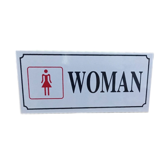 Bild von Hinweisaufkleber – Silber „DAMEN“ – Modell 787-8