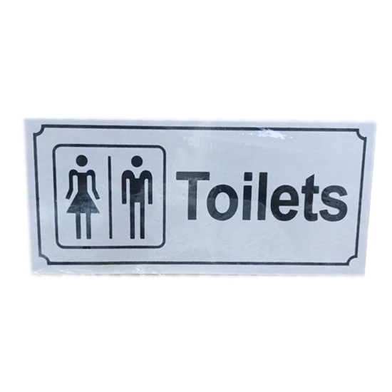 图片 提示贴纸 – 洗手间 – 型号 787-9