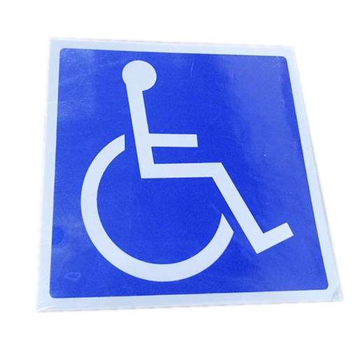Picture of Blue Instruction Sticker – People with Disabilities – Model 787-11
