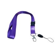 Bild von Breites Namensschildband 2 Clips Farbe Lila – Simba Modell P-2