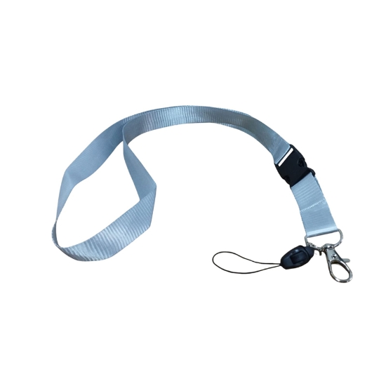 Bild von Breites Namensschildband 2 Clips Farbe Grau – Simba Modell P-2