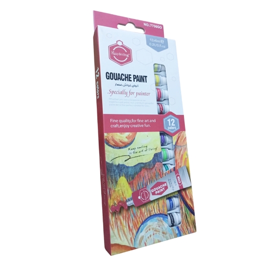 Picture of ألوان جواش 6 مللى أنابيب 12 لون - كيب سمايلنج موديل 7706GO