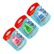 图片 Keyroad Rocky 卷笔刀 – 单孔带储屑盒 + 橡皮 + 清洁刷 – 吸塑包装 1 个 – 型号 KR972031