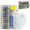 Imagen de Set de Pinturas al Óleo Tubos de 12 ml 12 Colores + Paleta de Mezcla + 3 Pinceles + Esponja – Modelo 7012O