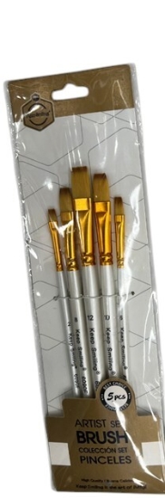 Picture of طقم فرش 5 قطعة للرسم لسان قطة - كيب سمايلنج موديل 6090F