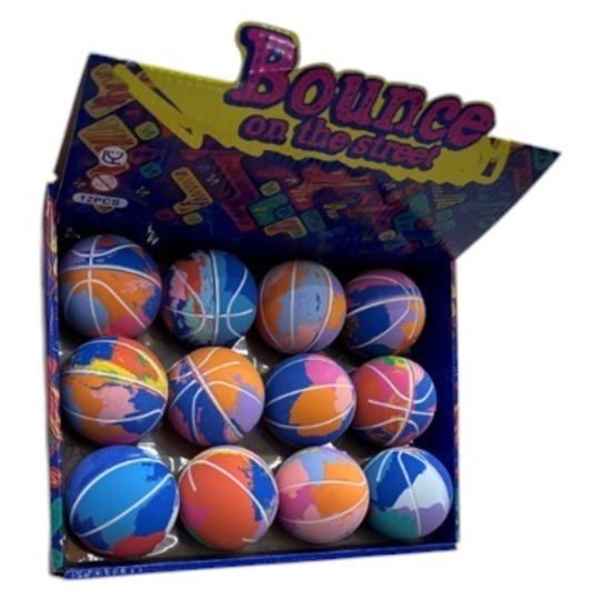 Bild von Gedanken-Entlastungs-Gummiball mit hohem Rückprall 6 cm bedruckt – Modell 25235-1