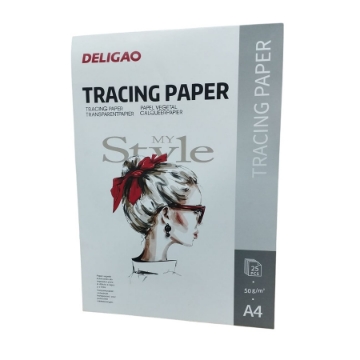Show details for Deligao Sketch Pad Tracing Paper 25 Sheets 50gsm A4 – Model 50G Picture of Deligao Sketch Pad Tracing Paper 25 Sheets 50gsm A4 – Model 50G