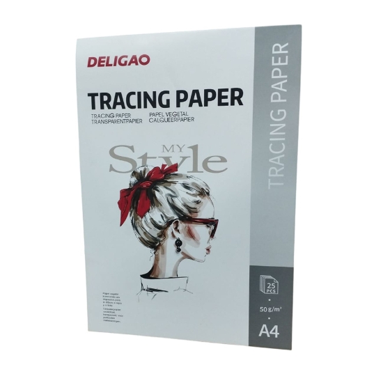 Picture of Deligao Sketch Pad Tracing Paper 25 Sheets 50gsm A4 – Model 50G