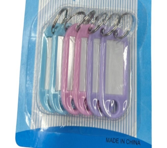 Bild von Schlüsselanhänger aus Kunststoff – Karte mit 6 Stück – Modell B1063MKL