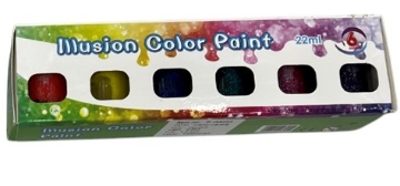Zeige Details für UNICERA Glitzer-Gouachefarben-Set, 6 Farben, 22ml + Pinsel - Modell B-0002G Bild von UNICERA Glitzer-Gouachefarben-Set, 6 Farben, 22ml + Pinsel - Modell B-0002G