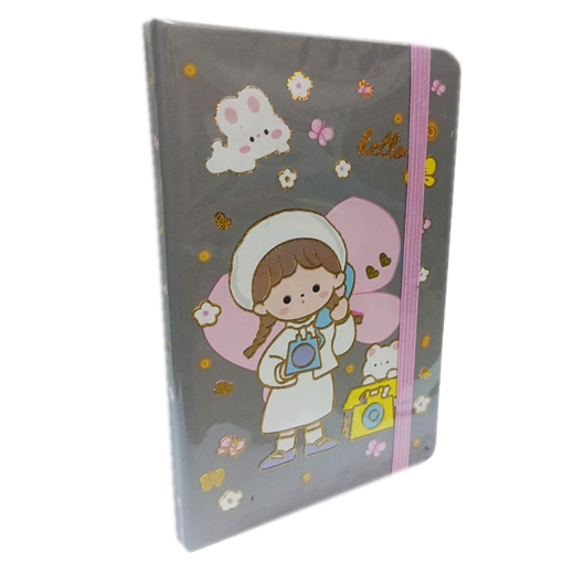 Imagen de Cuaderno de Tapa Dura Plástica Simba 80 Hojas Rayadas Tamaño 9 × 14 cm Modelo 5702-19