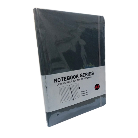 Image de Carnet à couverture rigide avec porte-stylo, 80 pages lignées, format A4 – Simba Modèle 9900-2