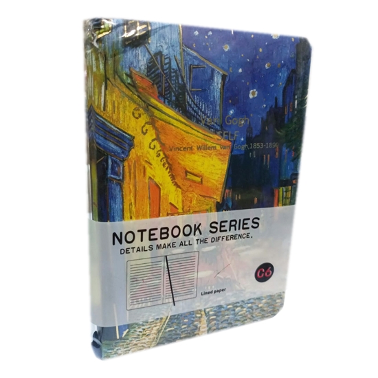 图片 Simba 硬壳记事本 带笔套，80 张横线纸，11 × 16 厘米 - 型号 6500-8