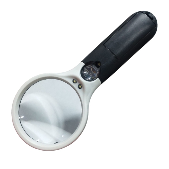 Bild von Lupe 90mm mit Griff und LED-Licht, Kartonverpackung - Simba Modell 6903