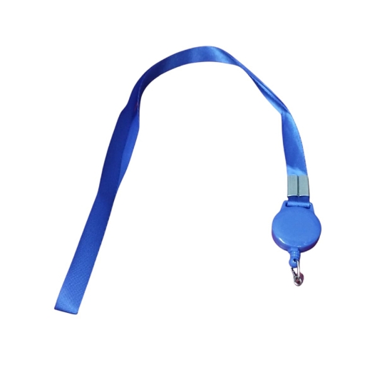 Picture of Name Card Lanyard with Plastic Retractable Hook, Blue Color – Simba Model 1601